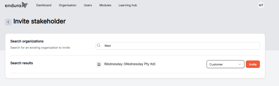 Invite-Stakeholder